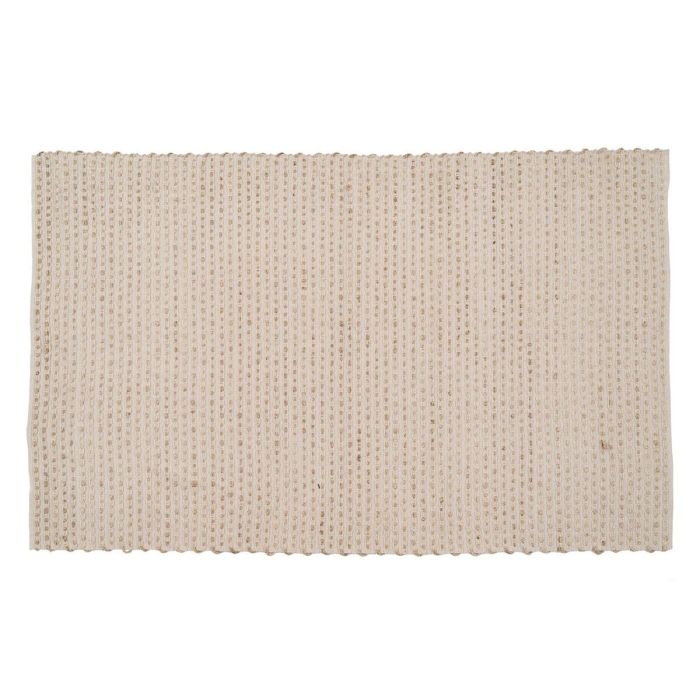 Alfombra Blanco Natural 70 % algodón 30 % Yute 200 x 290 cm Alfombra Blanco Natural 70 % algodón 30 % Yute 200 x 290 cm