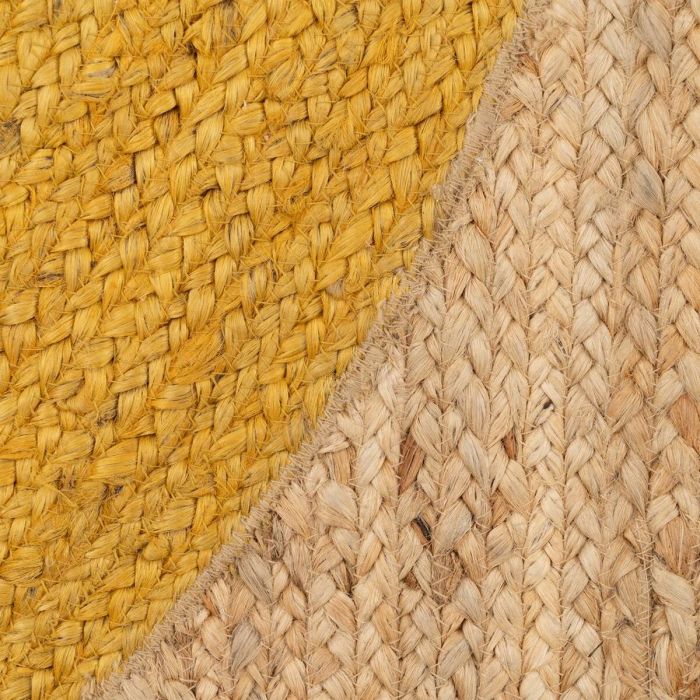 Alfombra Amarillo Natural 160 x 230 cm Yute 3