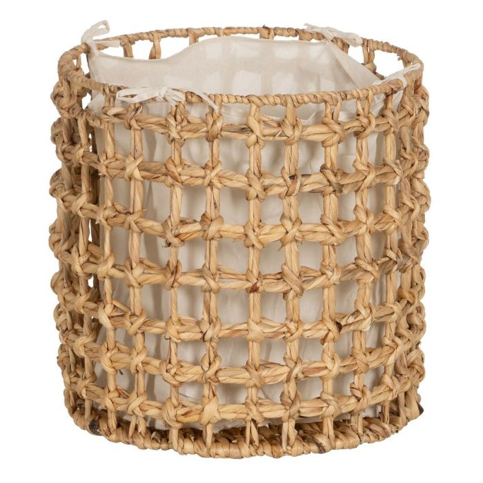 Juego de Cestos Beige Crema Fibra natural 45 x 45 x 45 cm (3 Unidades) 7