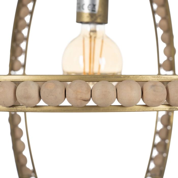Lámpara de Techo Natural Metal madera de roble 220-240 V 54 x 54 x 54 cm 2