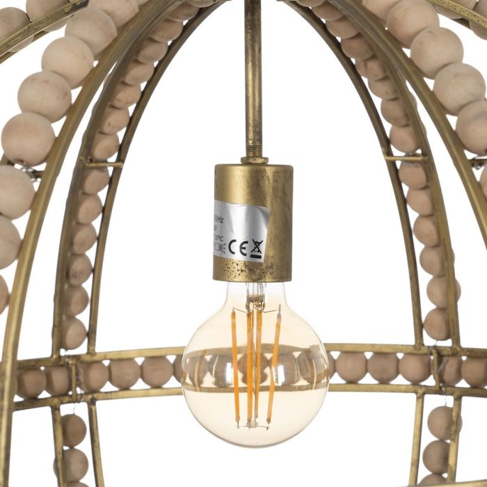 Lámpara de Techo Natural Metal madera de roble 220-240 V 54 x 54 x 54 cm 1
