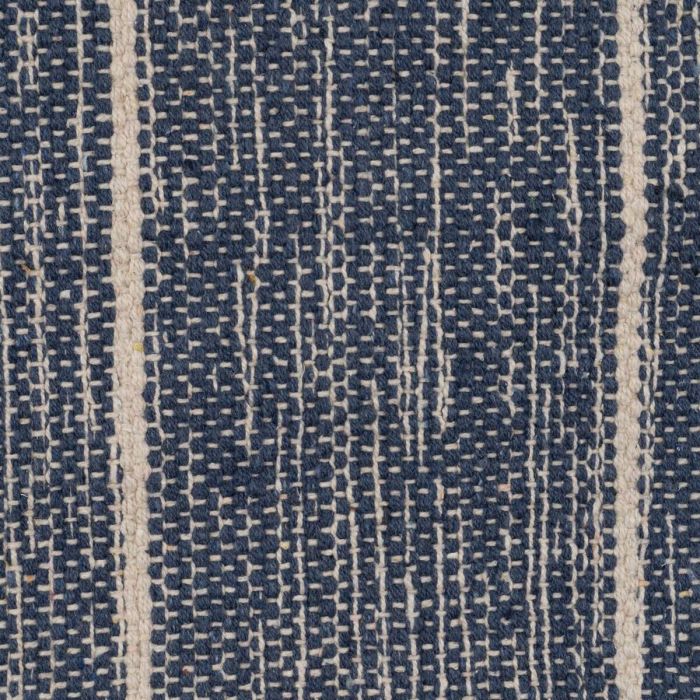 Alfombra Azul Blanco 70 % algodón 30 % Poliéster 80 x 150 cm 3
