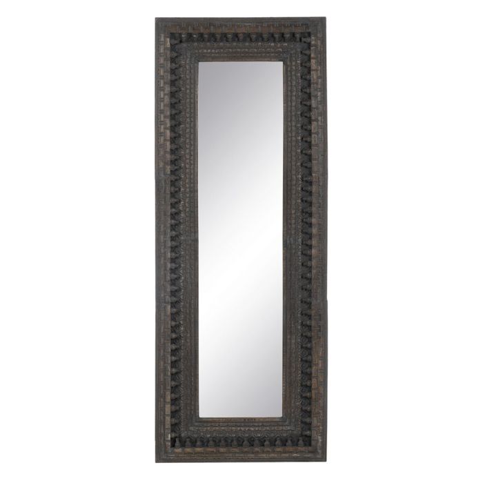 Espejo Vestidor Marrón oscuro Cristal Madera de mango Madera MDF Vertical 67,3 x 5,1 x 176,5 cm 6
