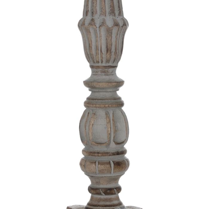 Candelabro Blanco Natural Hierro Madera de mango 18 x 18 x 53,3 cm 4