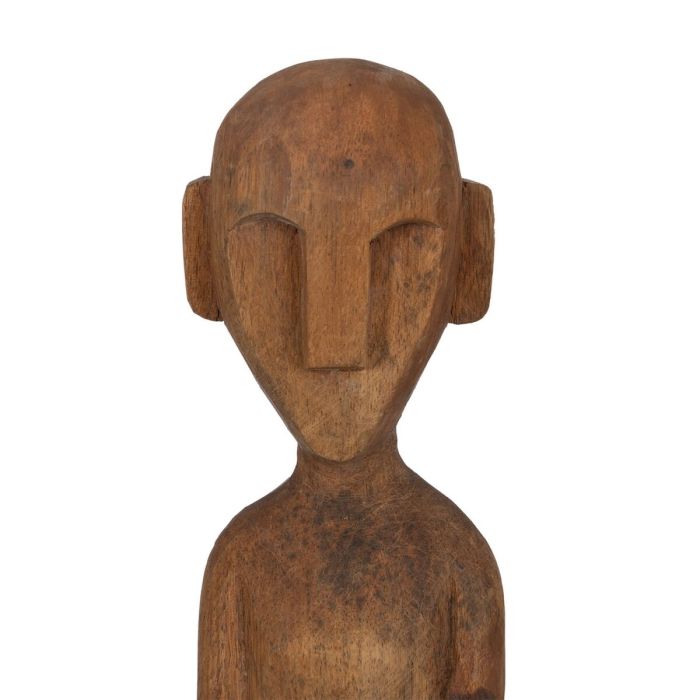 Figura Decorativa Natural Africano 14,5 x 9 x 38,5 cm (2 Unidades) 6