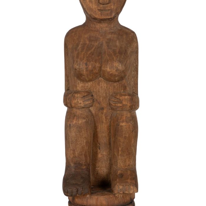 Figura Decorativa Natural Africano 14 x 14 x 88,5 cm 1