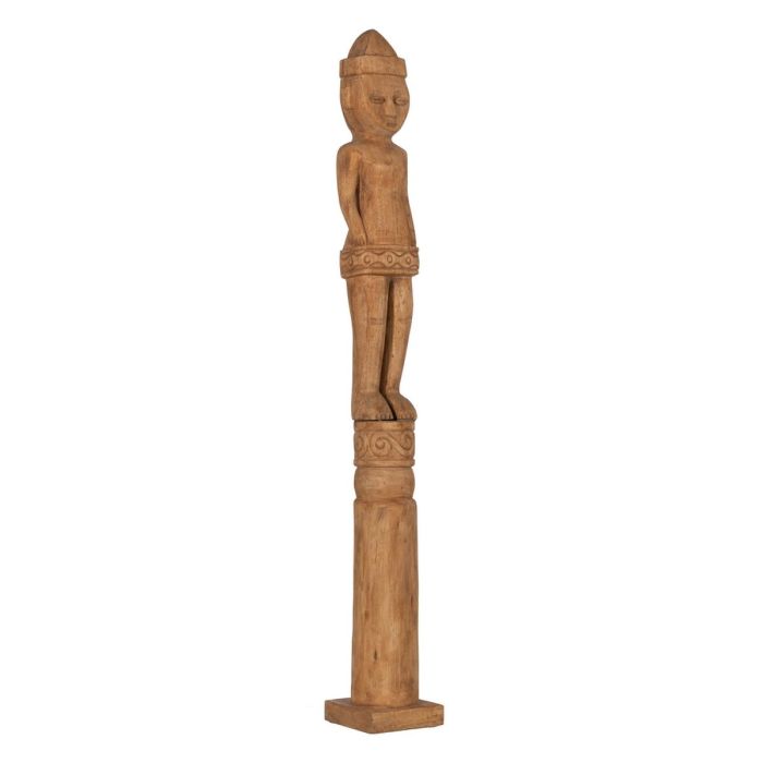 Figura Decorativa Natural Africano 14 x 14 x 113 cm 5