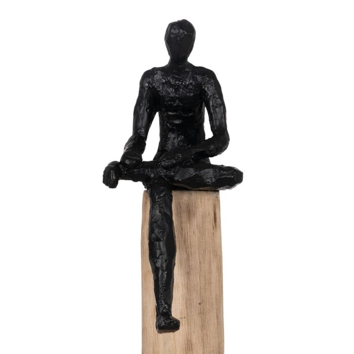 Figura Decorativa Negro Natural Hombre 18 x 13 x 76 cm 3