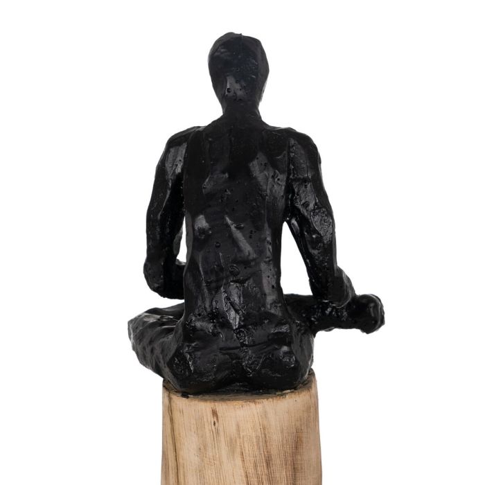 Figura Decorativa Negro Natural Hombre 18 x 13 x 76 cm 2