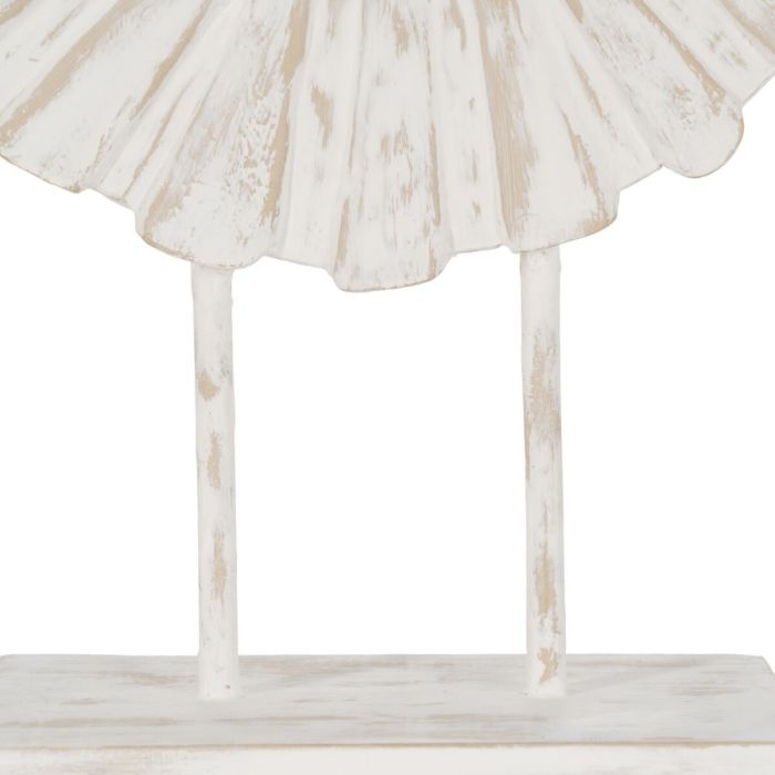Escultura Blanco Beige Anillo 25,5 x 9,5 x 37 cm 3