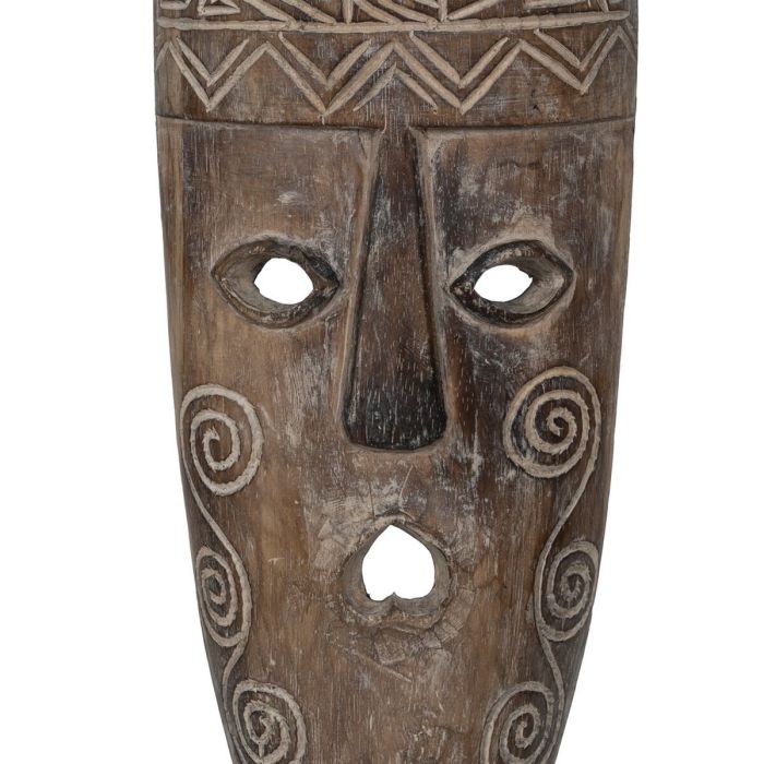 Figura Decorativa Marrón Máscara 22 x 6 x 87 cm 1