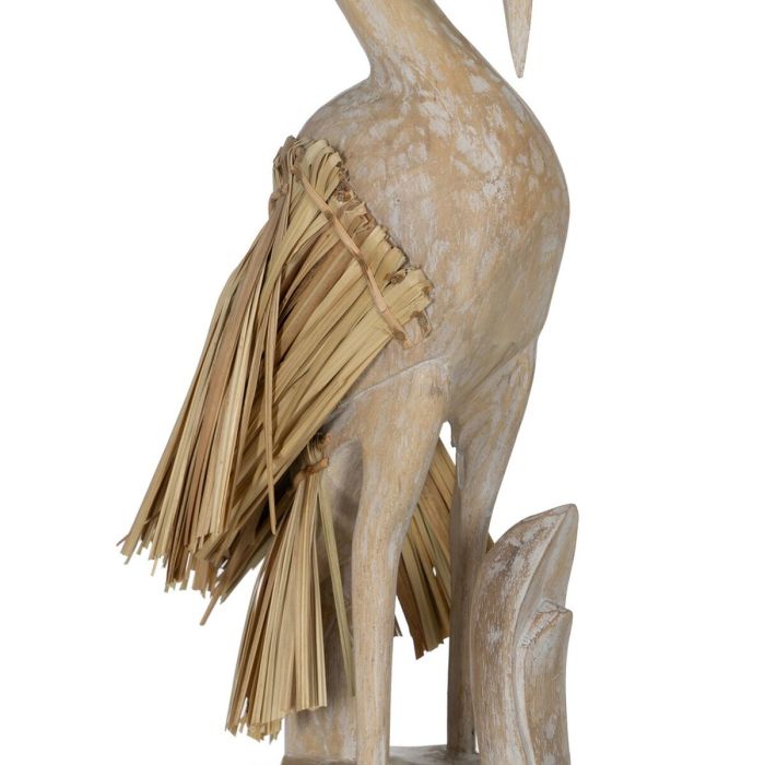 Figura Decorativa Blanco Natural Garza 20 x 10 x 62 cm 5