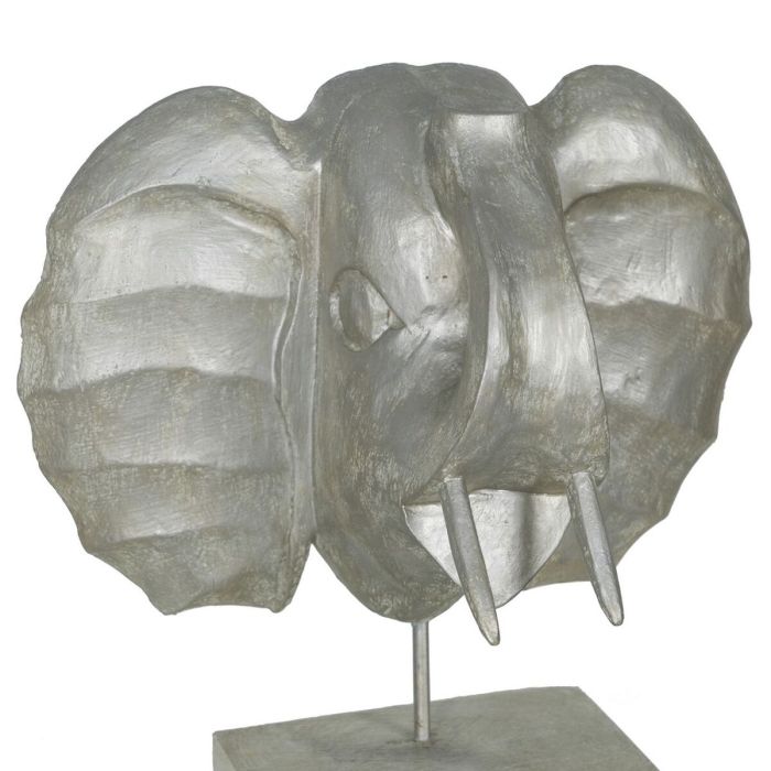 Figura Decorativa Plateado Elefante 35 x 21 x 35 cm 6