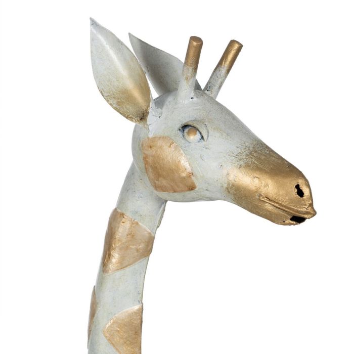 Figura Decorativa Gris Dorado Jirafa 45 x 14 x 120 cm 4 Figura Decorativa Gris Dorado Jirafa 45 x 14 x 120 cm 4