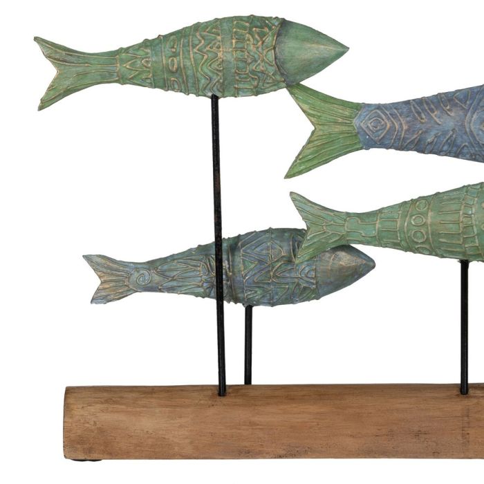 Figura Decorativa Verde Natural Peces 56 x 7 x 31 cm 4