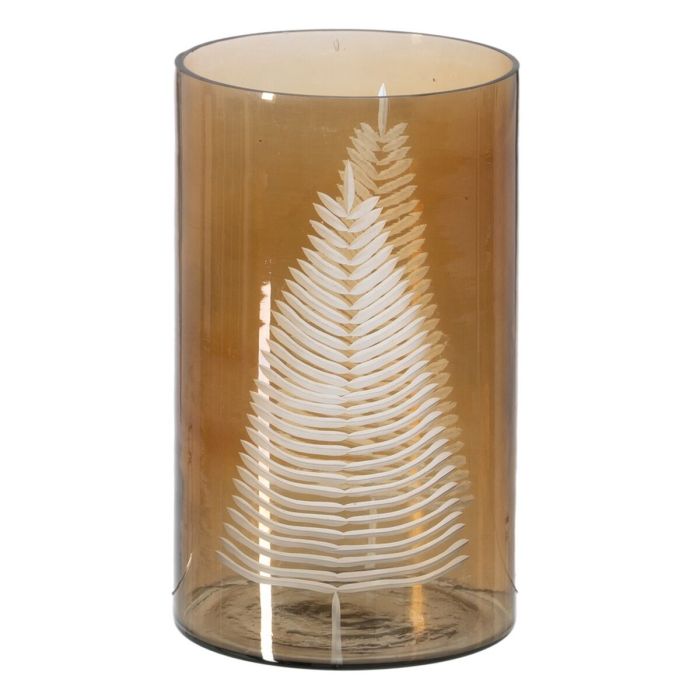 Portavelas Marrón Cristal Ø 15 cm 15 x 15 x 25 cm Portavelas Marrón Cristal Ø 15 cm 15 x 15 x 25 cm
