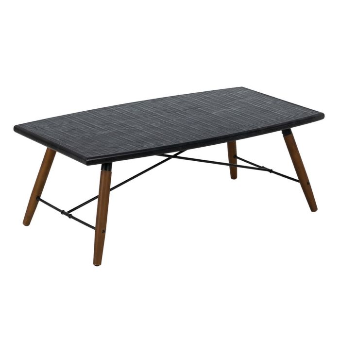 Mesa de Centro OSLO Negro Natural Hierro Madera MDF 109,5 x 60 x 40,5 cm Mesa de Centro OSLO Negro Natural Hierro Madera MDF 109,5 x 60 x 40,5 cm