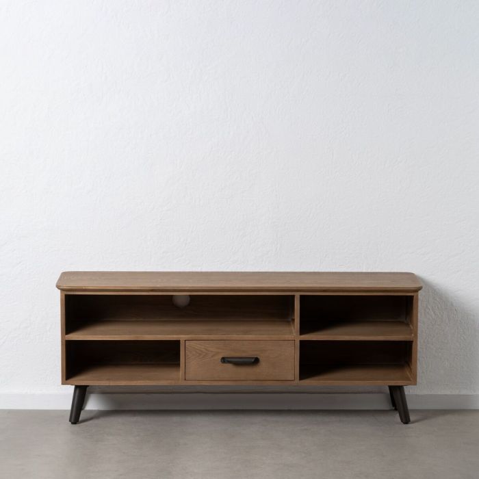 Mueble de TV Negro Natural Hierro Madera de abeto 150 x 41 x 59 cm 7