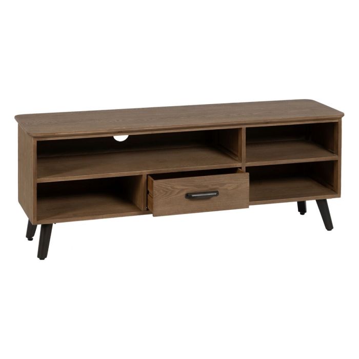 Mueble de TV Negro Natural Hierro Madera de abeto 150 x 41 x 59 cm 6