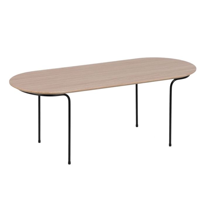 Mesa de Centro NUDE Negro Natural 100 x 40 x 38 cm Mesa de Centro NUDE Negro Natural 100 x 40 x 38 cm