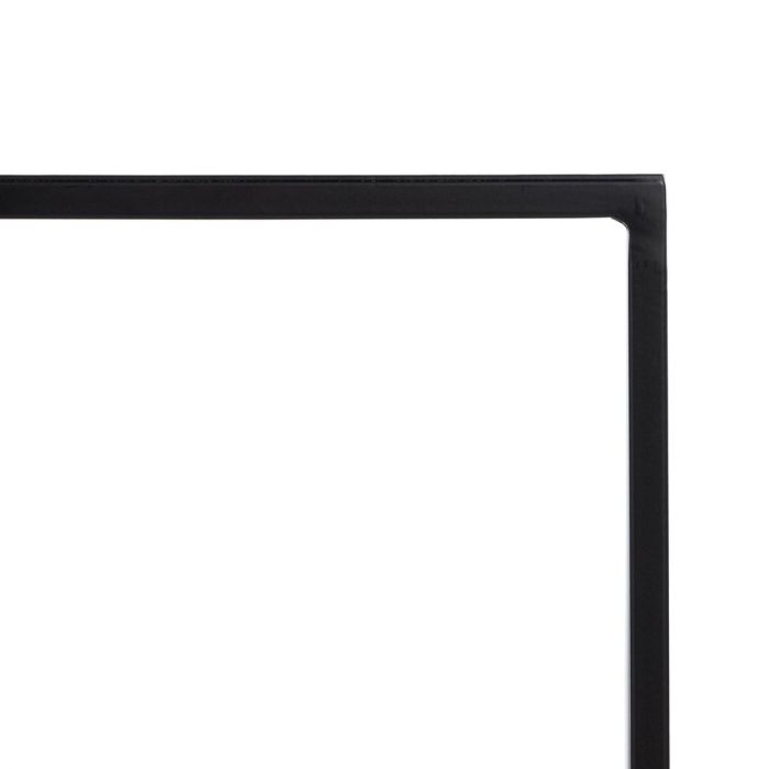Mesita de Noche Negro Natural Hierro DMF 57 x 34 x 55 cm 2 Mesita de Noche Negro Natural Hierro DMF 57 x 34 x 55 cm 2