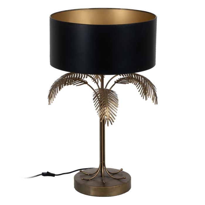 Lámpara de mesa Negro Dorado 220 -240 V 45 x 45 x 76 cm