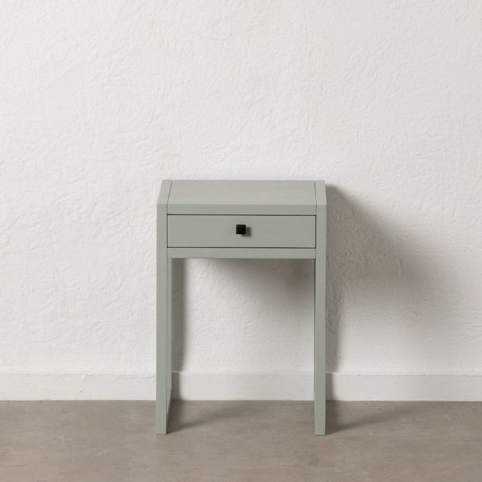 Mesita de Noche Gris Madera de pino Madera MDF 40,5 X 38 X 56 CM 10