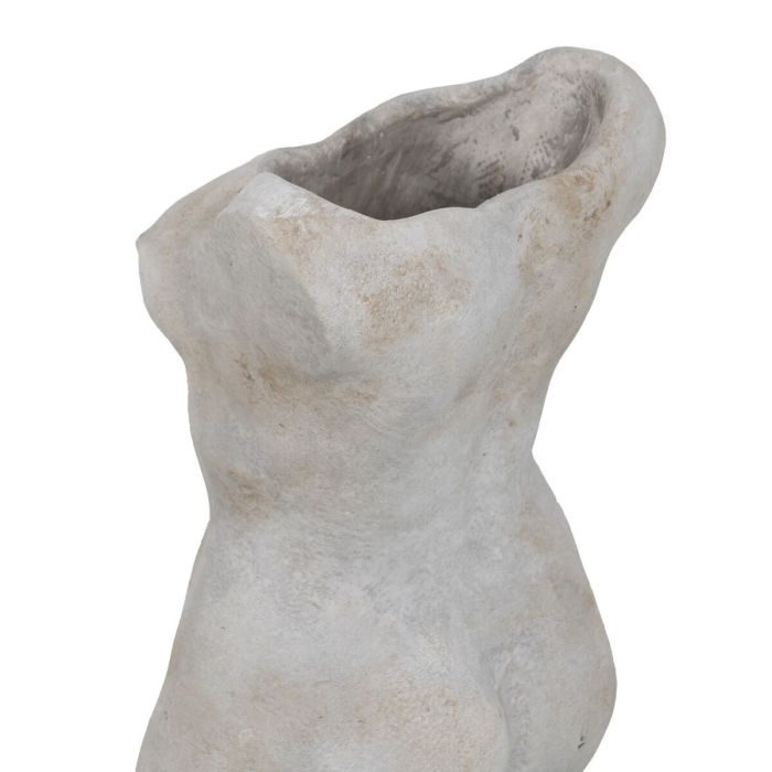 Macetero Gris Cemento Busto 19 x 13,5 x 27 cm 2