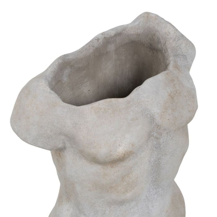 Macetero Gris Cemento Busto 20,5 x 13 x 29 cm 4