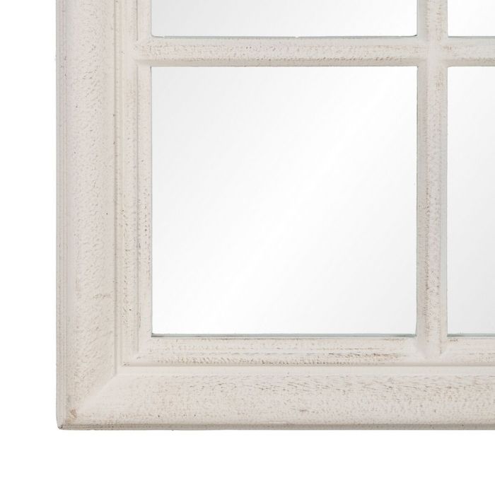 Espejo de pared Blanco Cristal Madera de Paulonia Vertical Ventana 80 x 3,5 x 120 cm 2