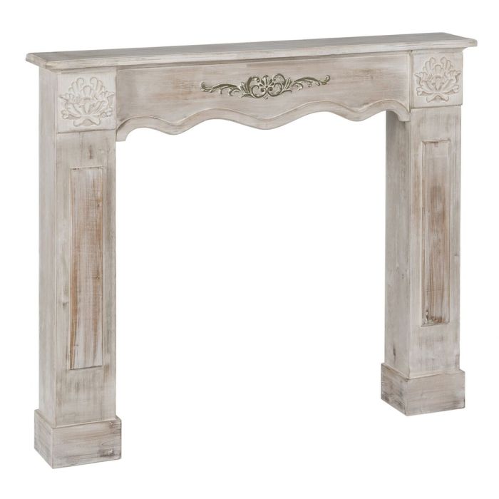 Frontal de chimenea Madera de abeto Madera MDF 116 x 20 x 102 cm 0 Frontal de chimenea Madera de abeto Madera MDF 116 x 20 x 102 cm 0