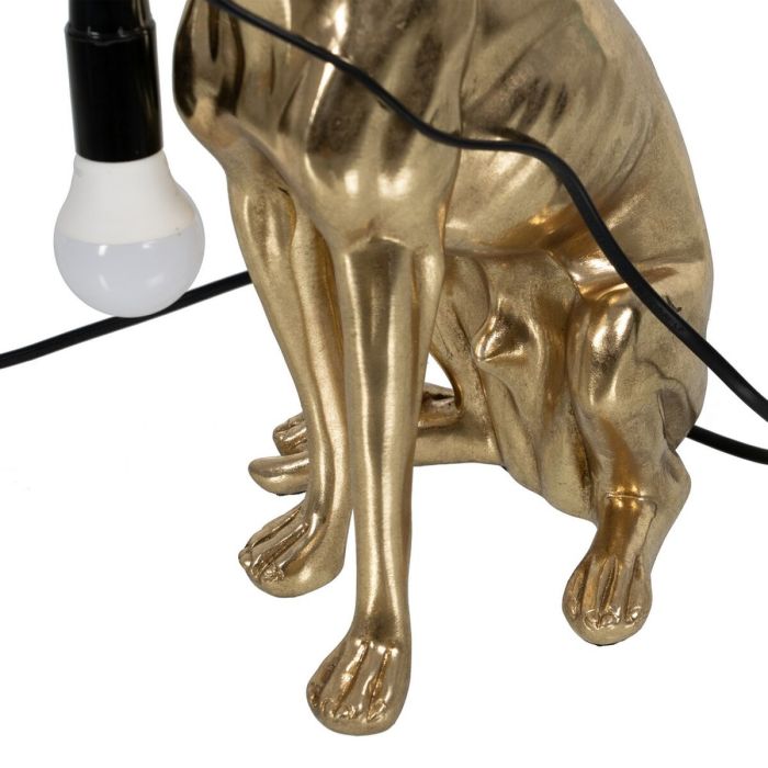 Lámpara Perro Dorado 40 W 25,5 x 16,5 x 36 cm 2