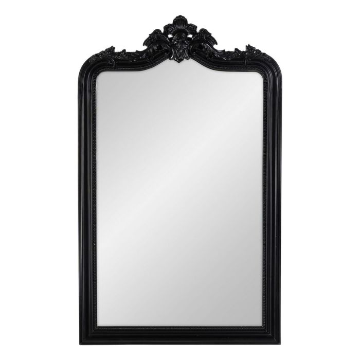 Espejo de pared Negro Cristal Madera de pino 80 x 130 cm