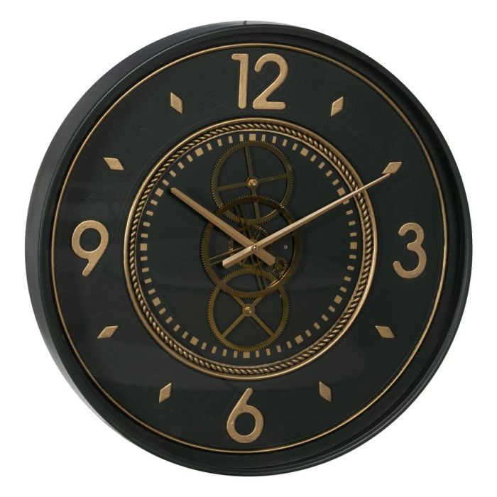 Reloj de Pared Verde Dorado Hierro 55 x 8,5 x 55 cm 4