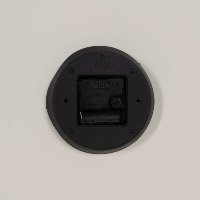 Reloj de Pared Negro Crema Hierro 62 x 62 x 6,5 cm 1
