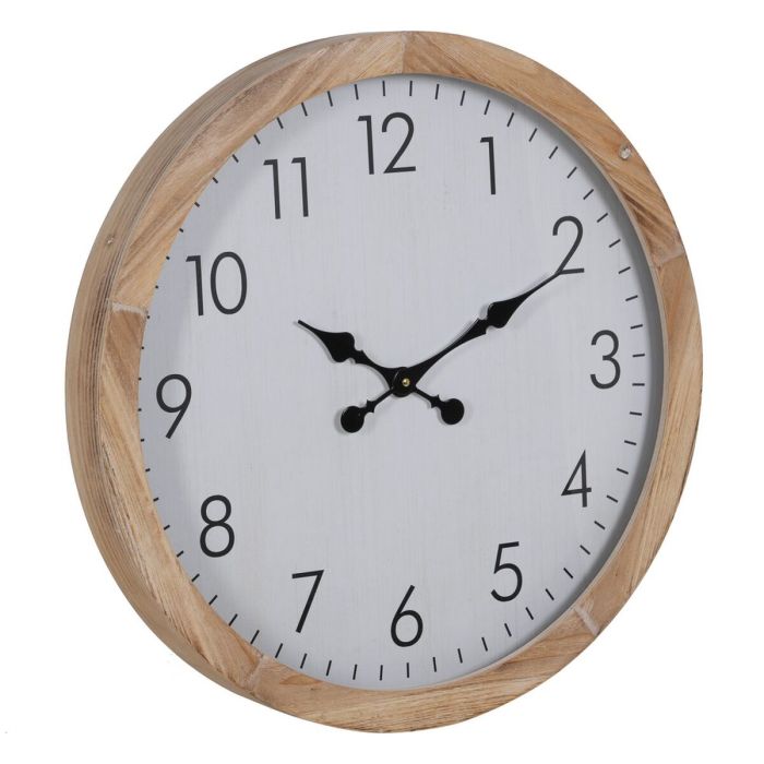 Reloj de Pared Blanco Madera 60 x 60 x 6,5 cm 7
