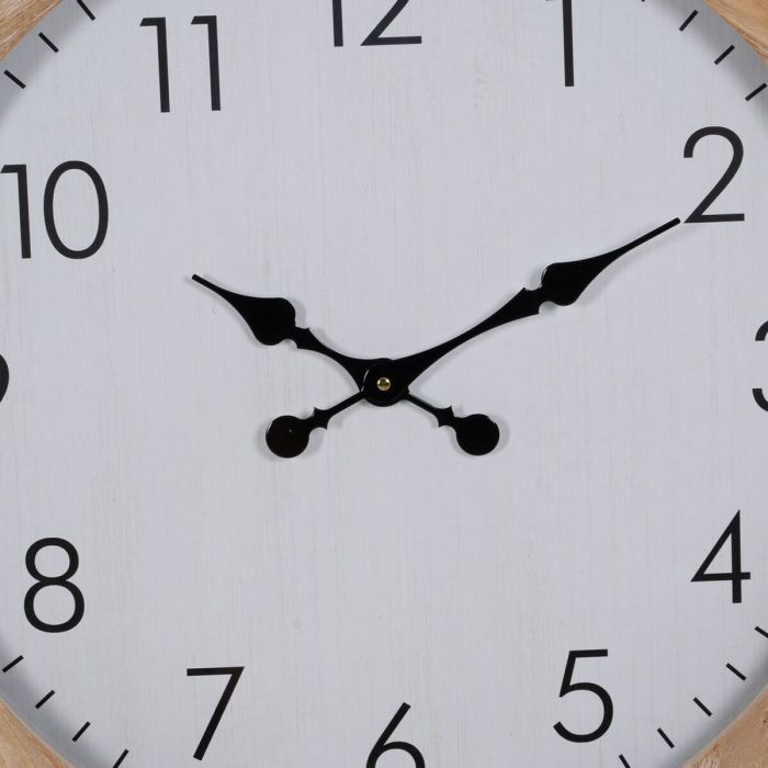 Reloj de Pared Blanco Madera 60 x 60 x 6,5 cm 6
