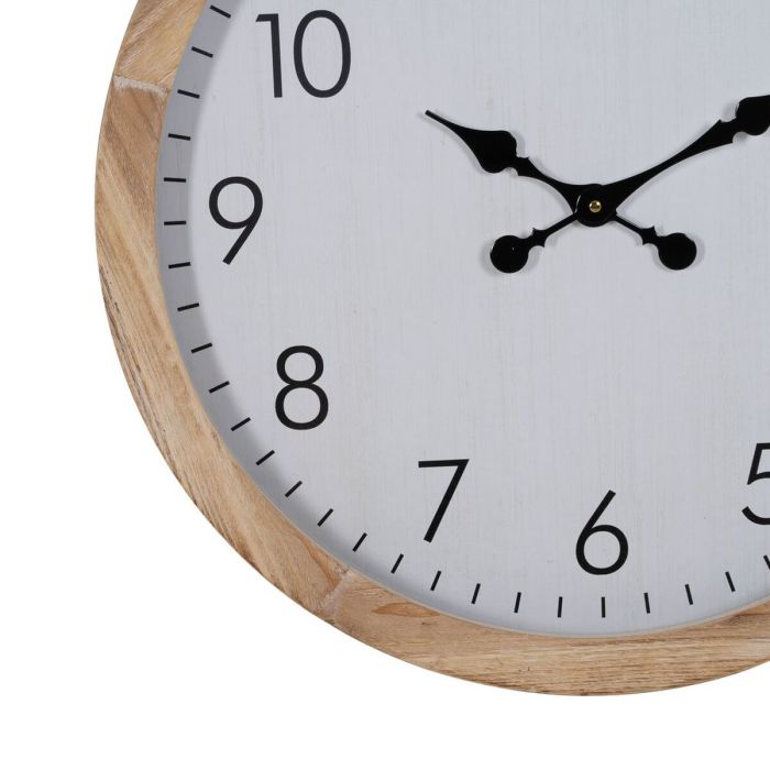 Reloj de Pared Blanco Madera 60 x 60 x 6,5 cm 4