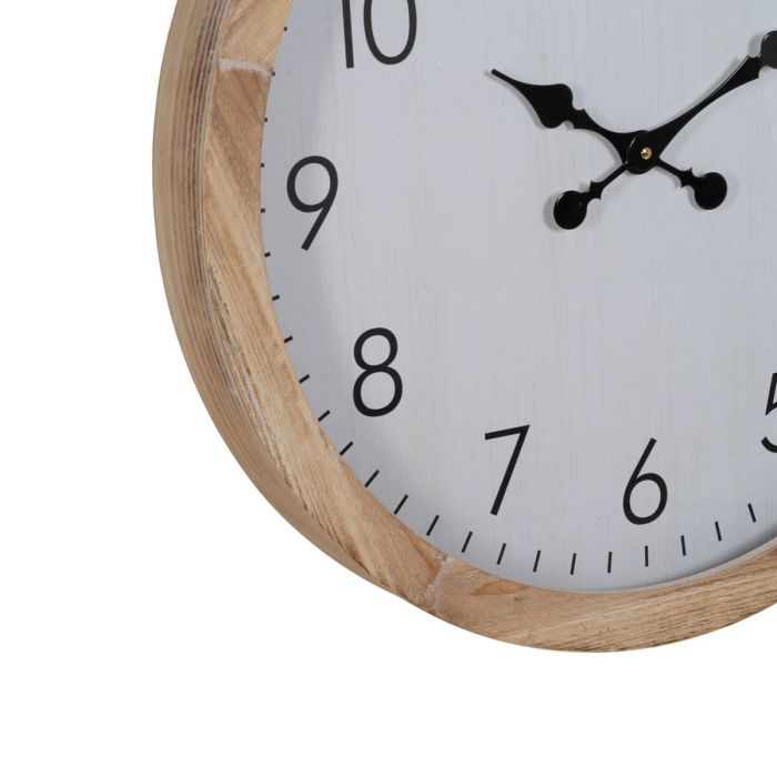 Reloj de Pared Blanco Madera 60 x 60 x 6,5 cm 3