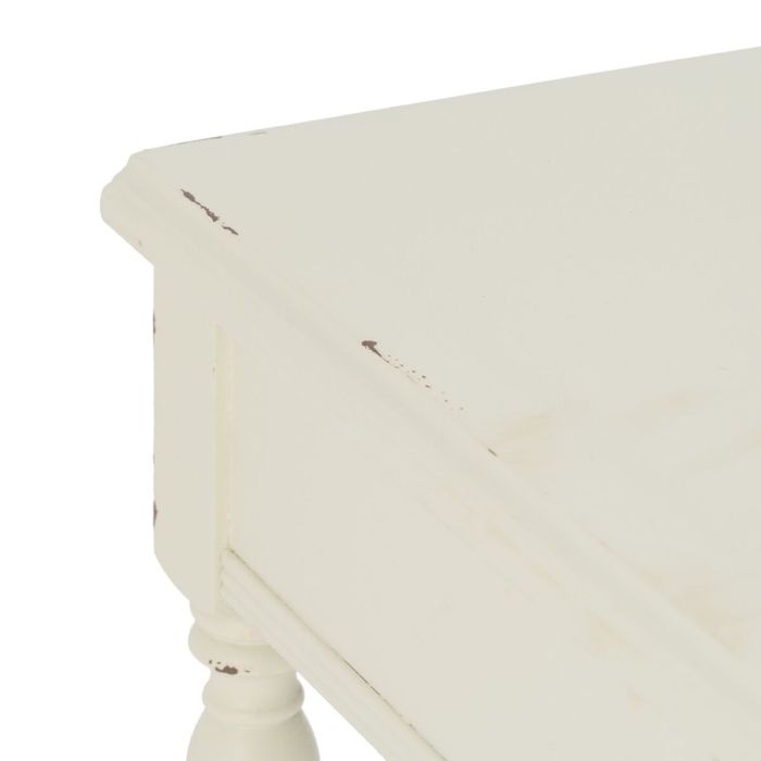 Mesita de Noche Blanco Madera de abeto DMF 60 x 49 x 75 cm 1