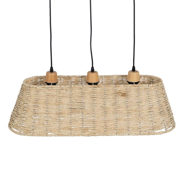 Lámpara de Techo Negro Natural Hierro 220-240 V 77 x 27 x 92 cm 7