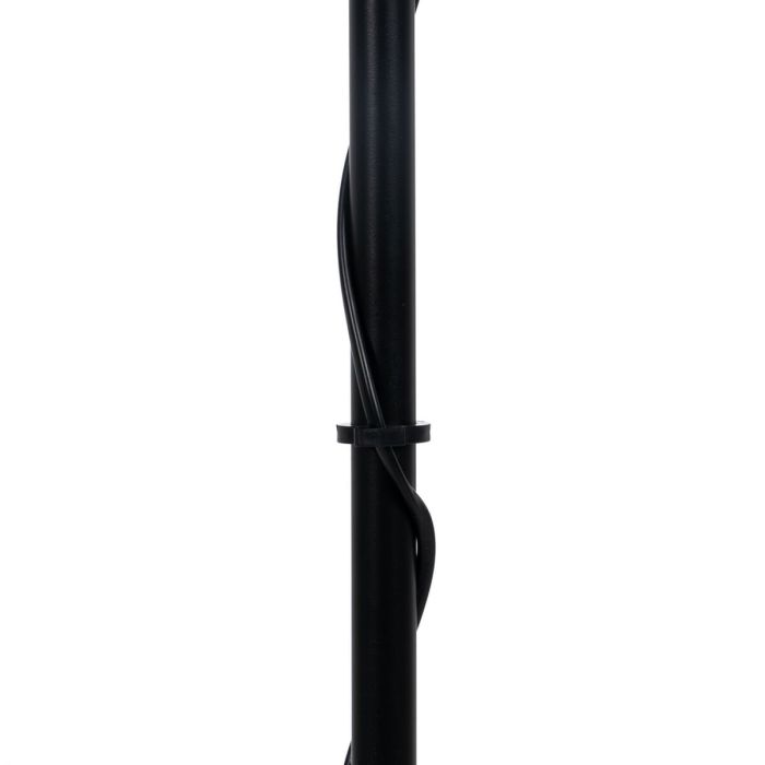 Lámpara de Pie Negro Beige Madera Hierro 26 x 26 x 149 cm 3