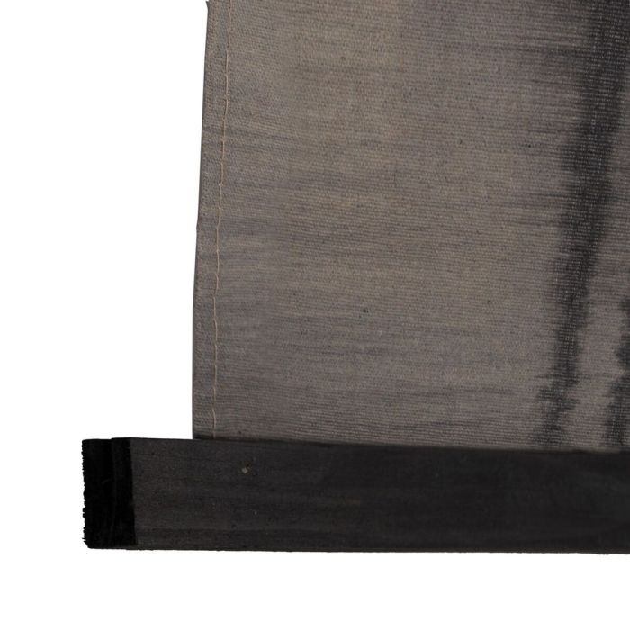 Decoración de Pared Tapiz Negro Taupé Cáñamo Madera de abeto Tejido 124 x 1,7 x 86 cm 1