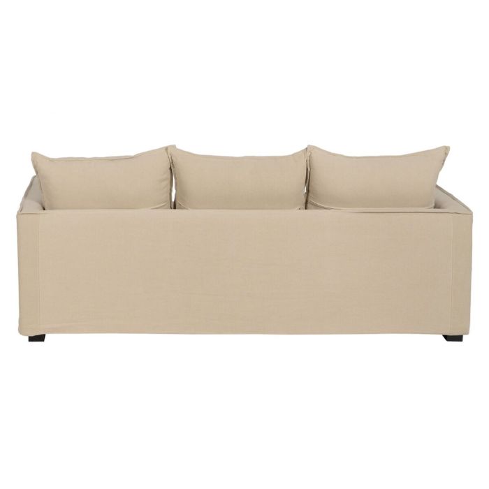 Sofá de 3 Plazas Beige 220 x 95 x 90 cm 6