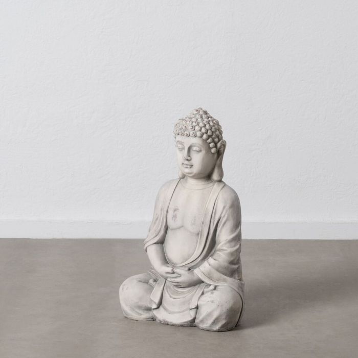 Escultura Buda Gris Étnico 44,5 x 28 x 70,5 cm 1