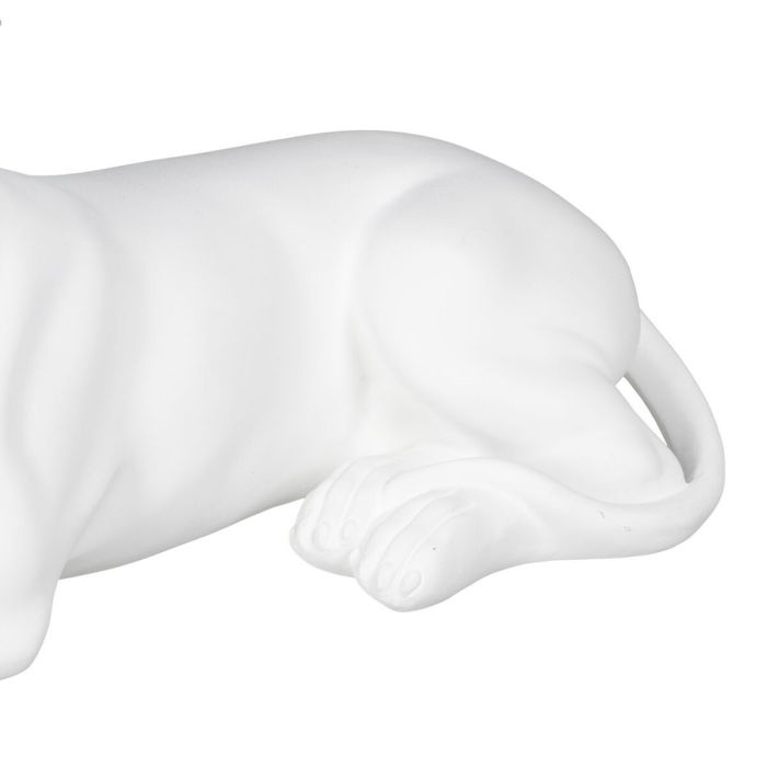 Figura Decorativa Blanco Perro 18 x 12,5 x 37 cm 2