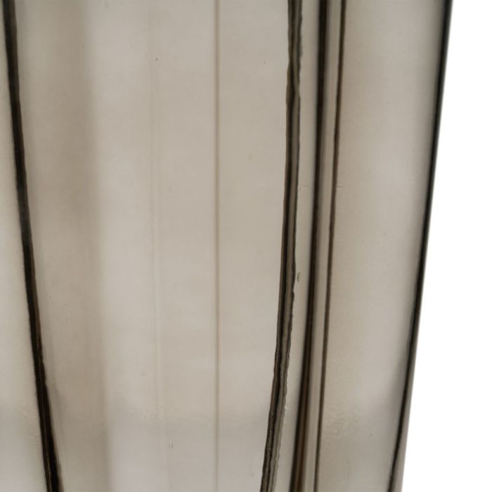 Jarrón Gris Cristal 15,5 x 15 x 25 cm 2