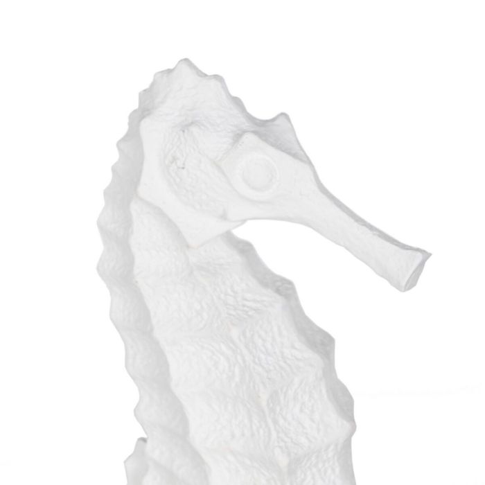 Figura Decorativa Blanco Caballito de Mar 11 x 9 x 31 cm 3