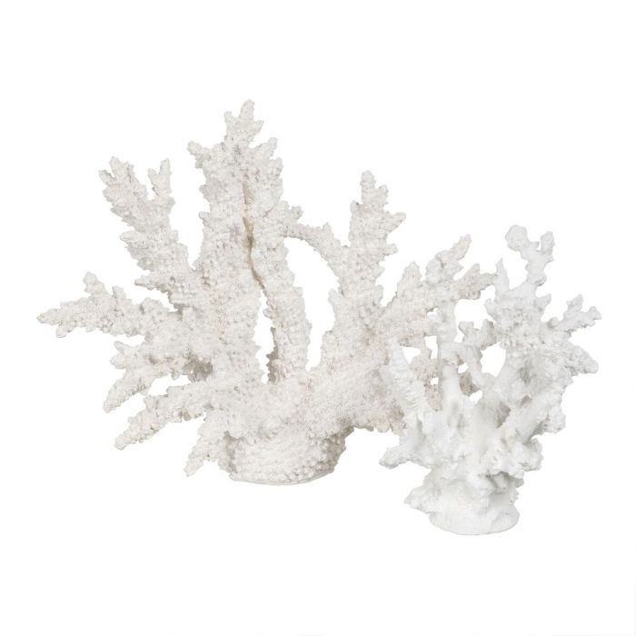 Figura Decorativa Blanco Resina Coral 17 x 17 x 20 cm 4