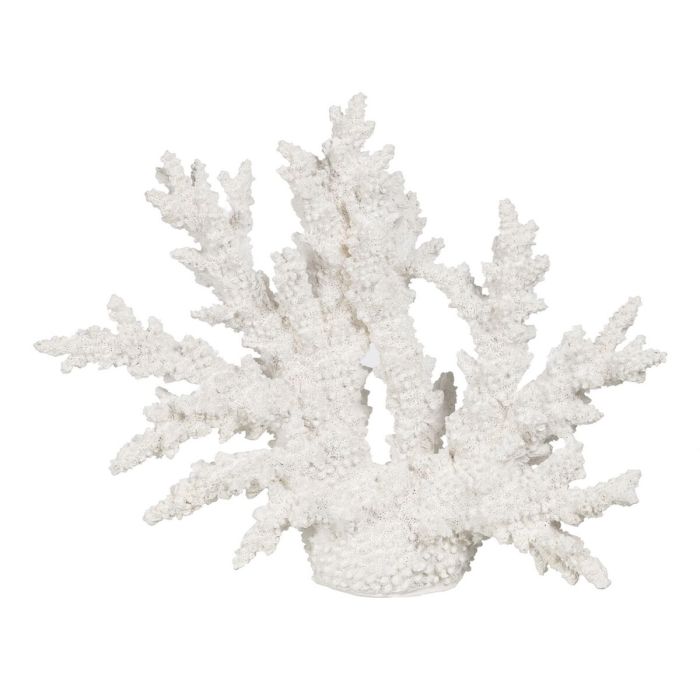 Figura Decorativa Blanco Resina Coral 34 X 13 X 27 CM